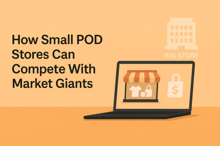 How Small POD Stores Can Compete With Market Giants?