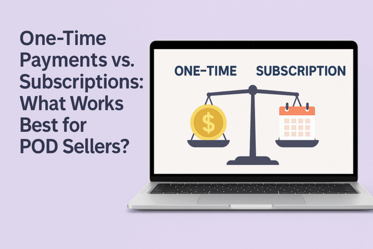 One-Time Payments vs. Subscriptions: What Works Best for POD Sellers?