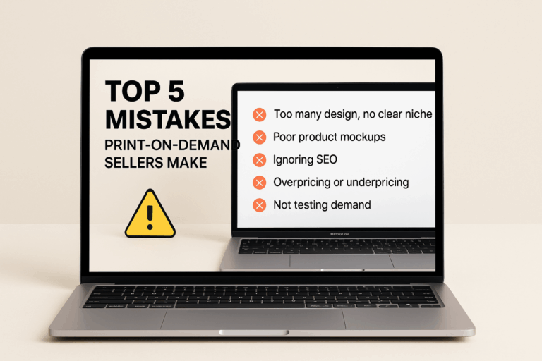 Top 5 Print-on-Demand Mistakes (and How to Avoid Them as a Seller)